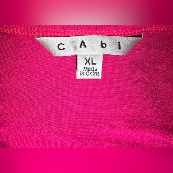 Cabi Sleeveless Tunic XL Pink Fuschia Draped Front Beautiful STYLE #747 - Picture 5 of 5
